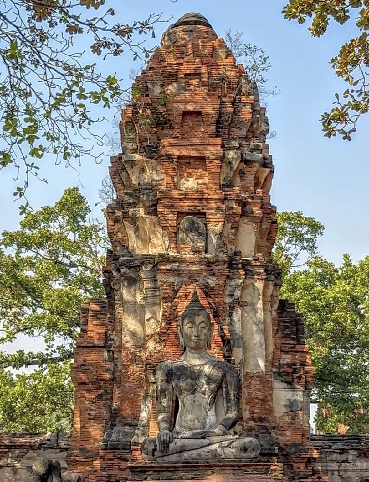 Safe and prepared visitors with sun protection exploring Ayutthaya Historical Park Tours